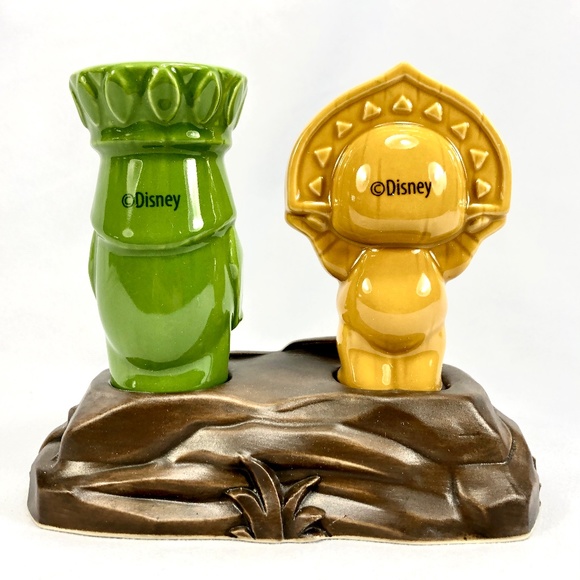 Disney Parks WDW 50th Anniversary Polynesian Resort Tiki Salt & Pepper Set - NEW - Picture 2 of 2